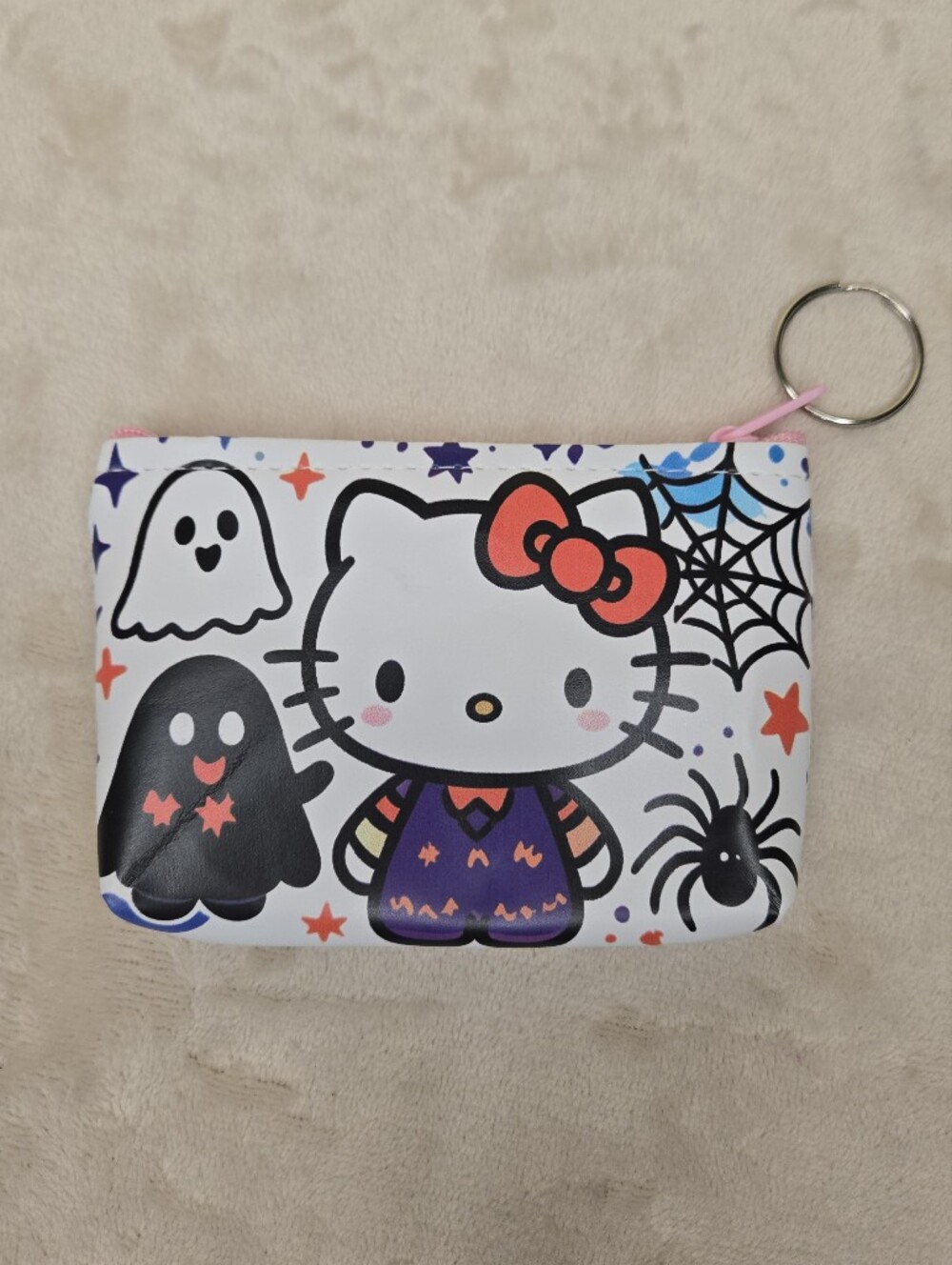 Hello Kitty Halloween Coin Purse Black, White & Purple